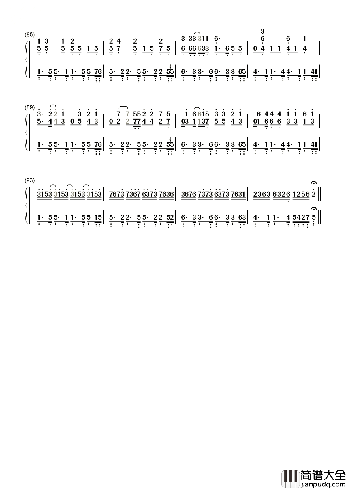 Waka_Waka简谱__Shakira___这就是盛夏的味道，音乐和舞蹈，足球和青春