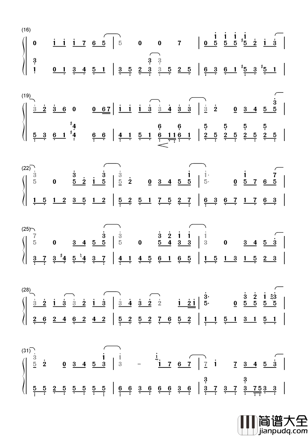 祝我生日快乐简谱_温岚_祝我生日快乐此时的我，不该不快乐