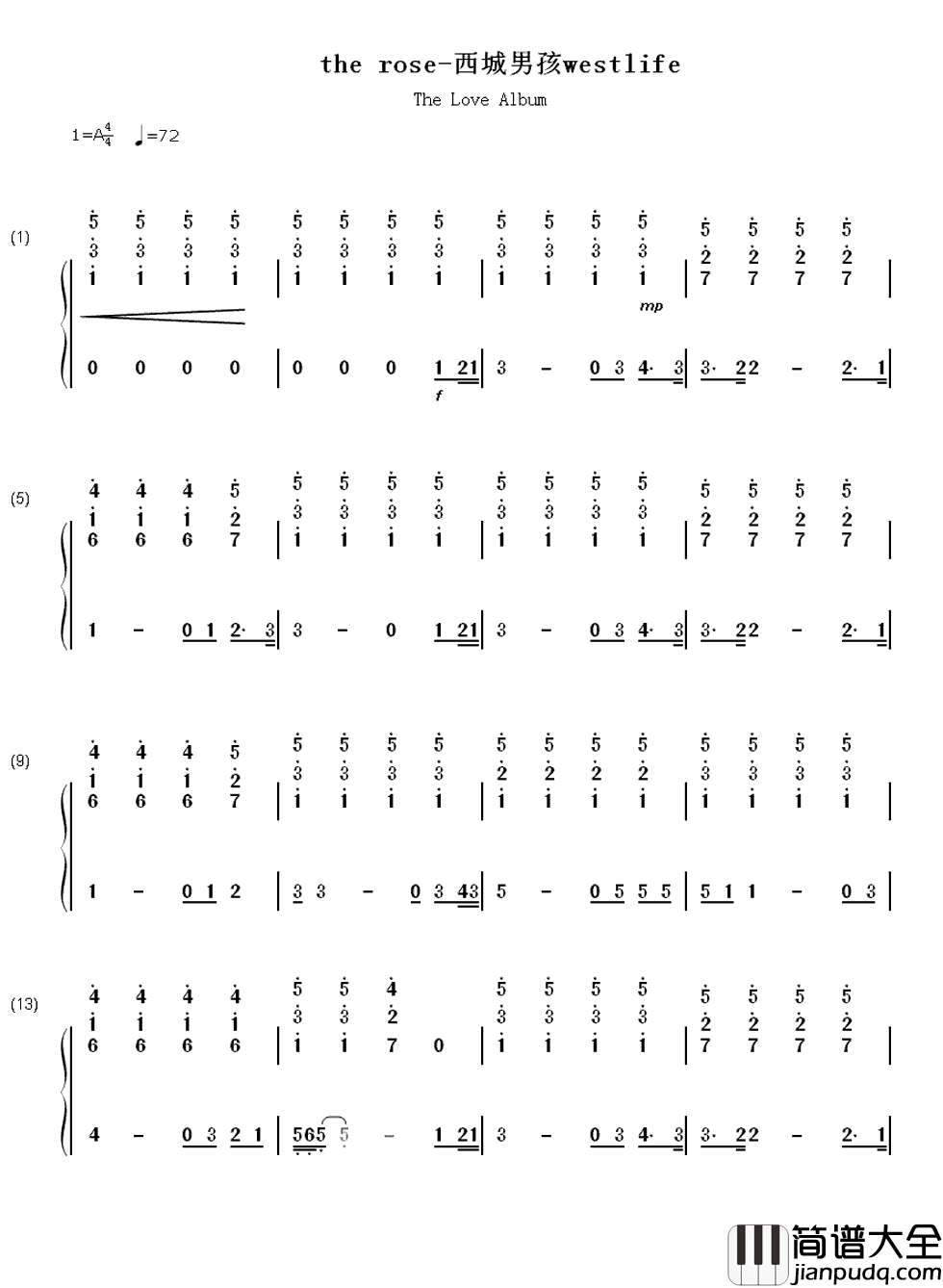 the_rose简谱_Bette_Midler___爱是利刃、我未曾拥有过他一秒，心里却失去过千万次
