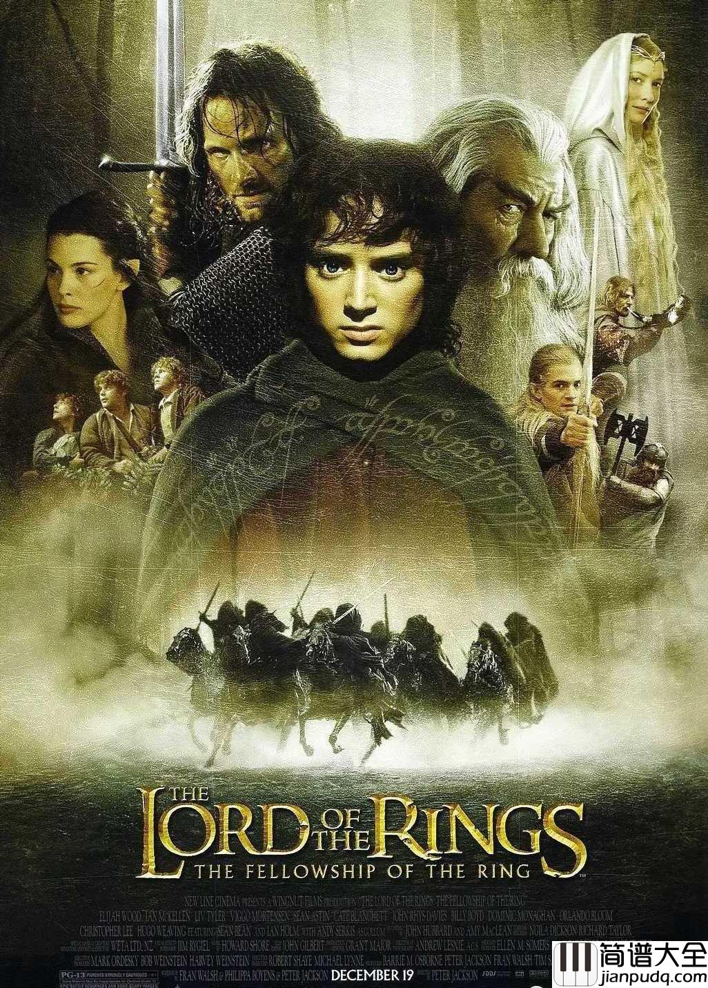 Concerning_Hobbits简谱__New_World_Orchestra__指环王第一部小提琴音乐，一场魔法的听觉冒险