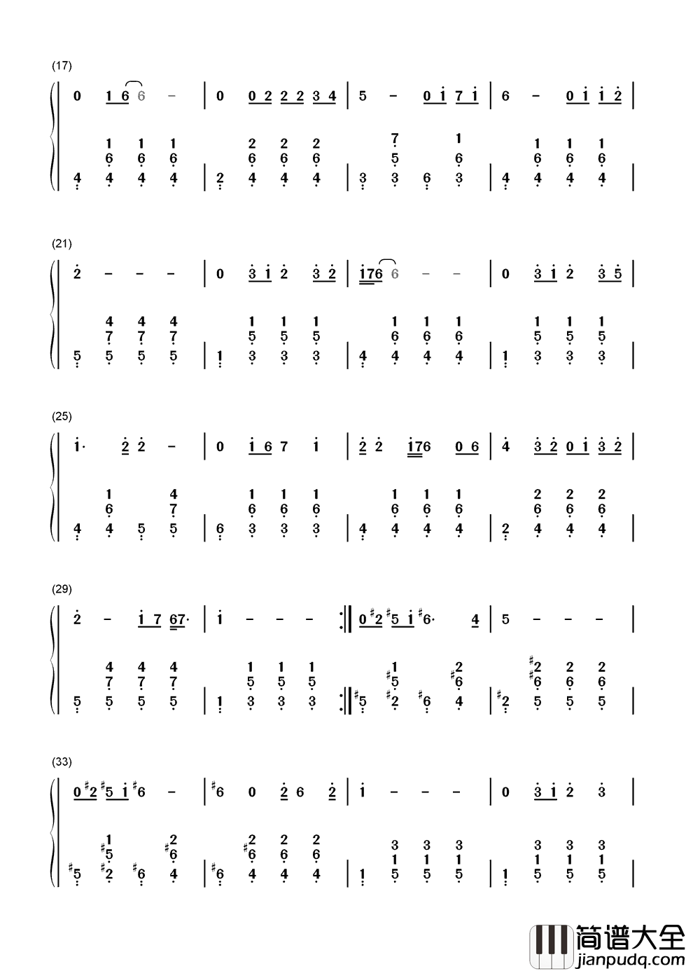 爱你一万年简谱__刘德华__爱你一万年，爱你经得起考验