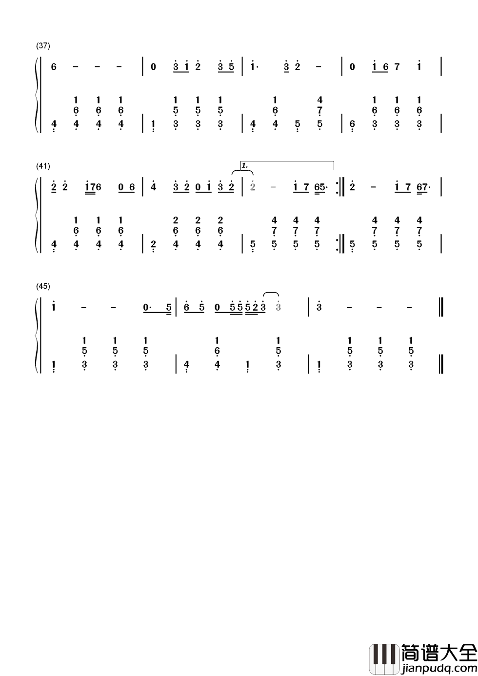 爱你一万年简谱__刘德华__爱你一万年，爱你经得起考验