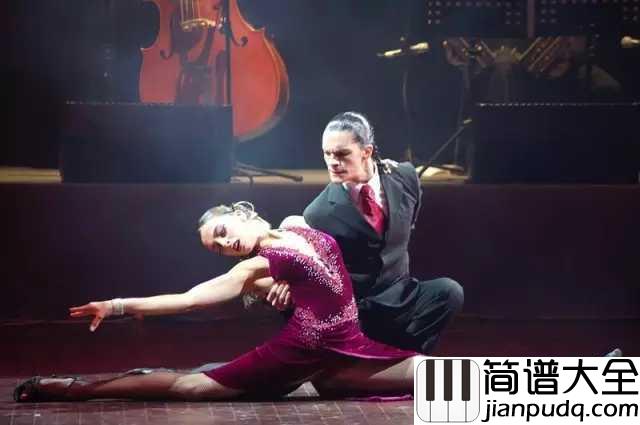 Por_Una_Cabeza（一步之遥）简谱__Carlos_Gardel__绝美西班牙探戈，小提琴与拉丁舞的完舞组合