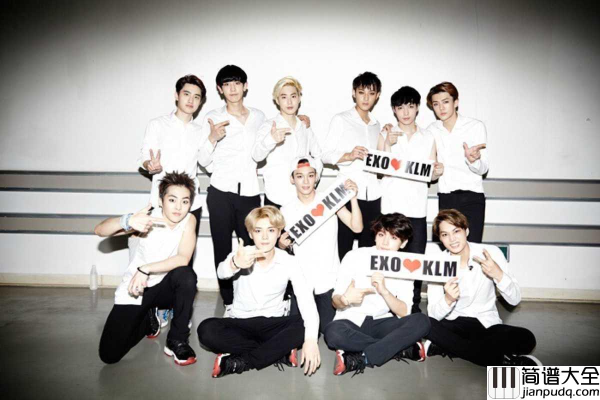 my_lady简谱_EXO_愿你找到一个不是将就的人待你如初疼你入骨从此深情不被辜负