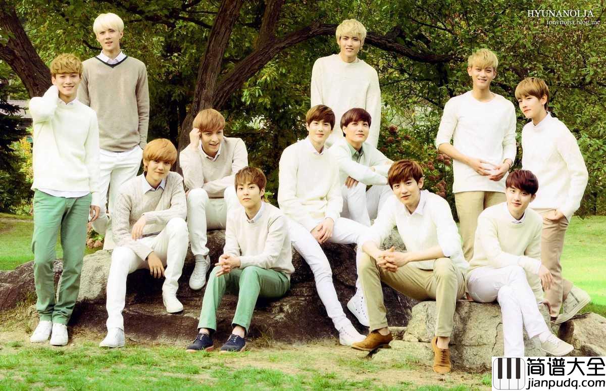 咆哮简谱_EXO_怕无归期怕空欢喜怕来者不是你