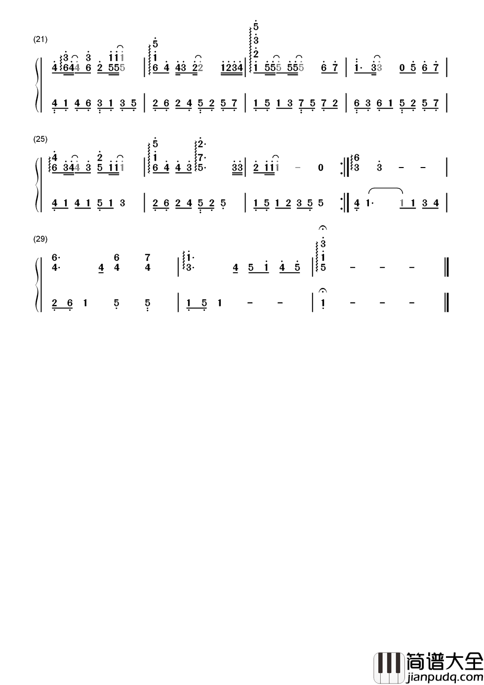 祈祷简谱__정일영_(郑日英)___蓝色生死恋主题曲，下辈子我要变成一棵树