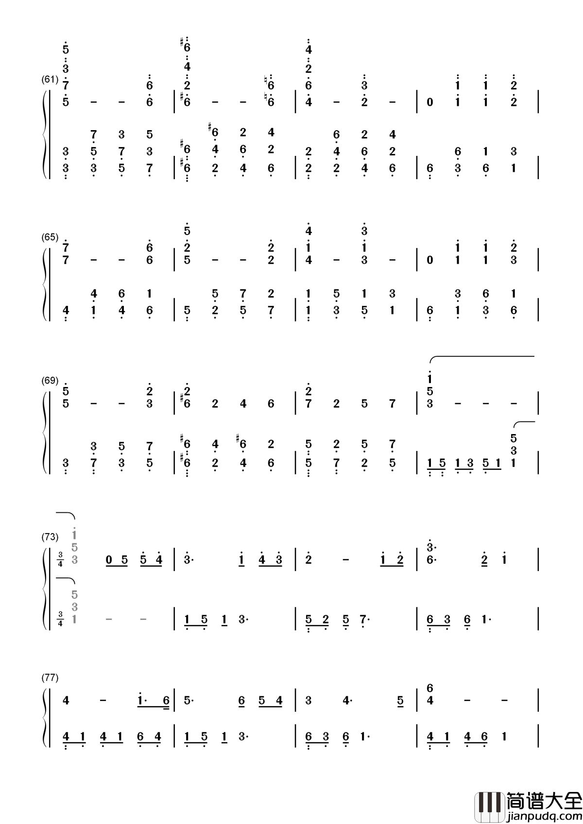 The_Ludlows简谱__燃情岁月插曲，让你一见钟情的背景音乐