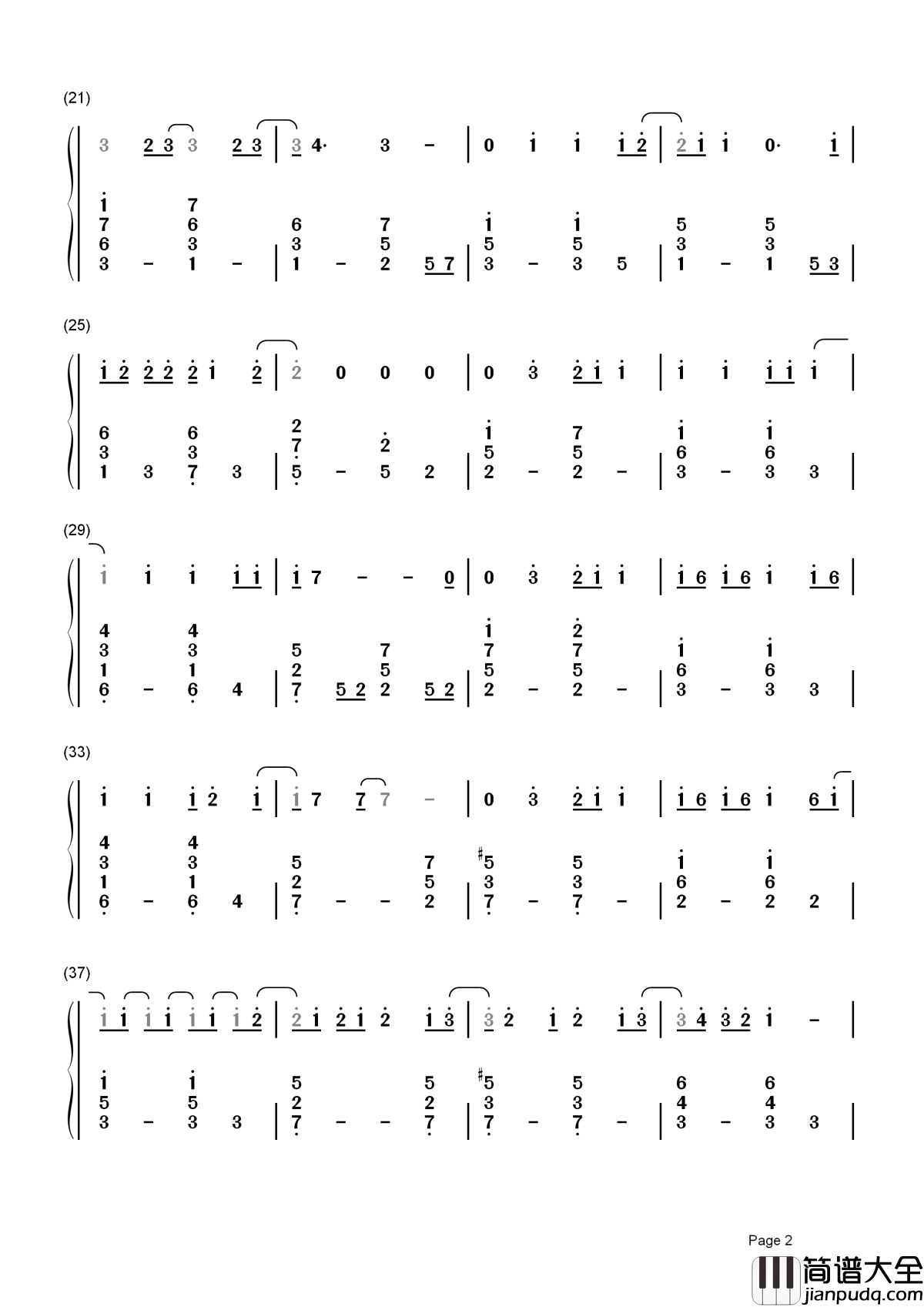 Because_Of_You简谱__Kelly_Clarkson__当我听懂这首歌背后的故事,早已泪流满面!!