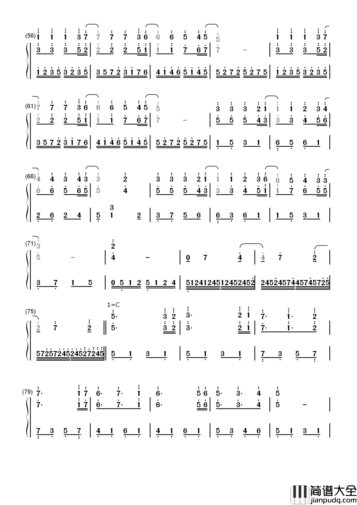 星星小夜曲简谱__再现星星漫天的浪漫，让旋律优美的轻音乐伴您入眠