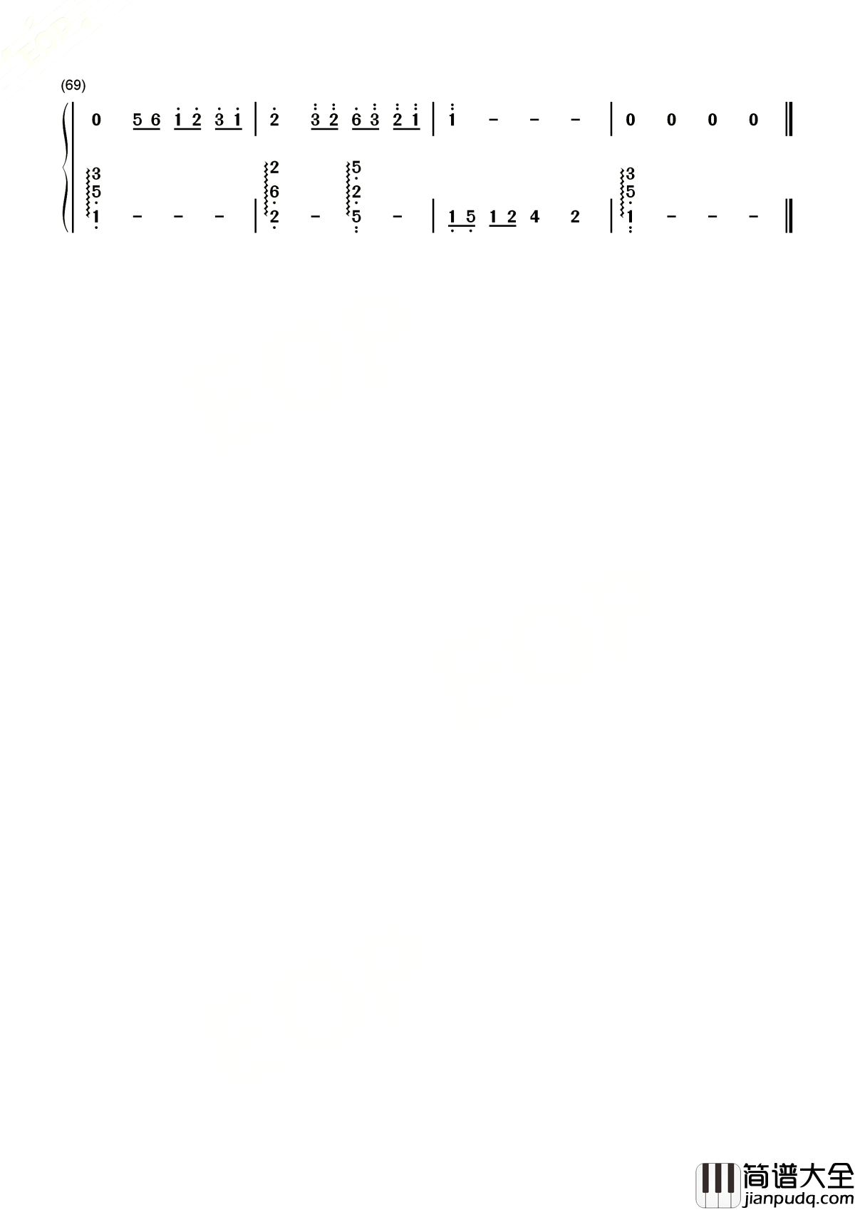 第三人称简谱_戚薇_北京女子图鉴插曲，难过时候不流泪