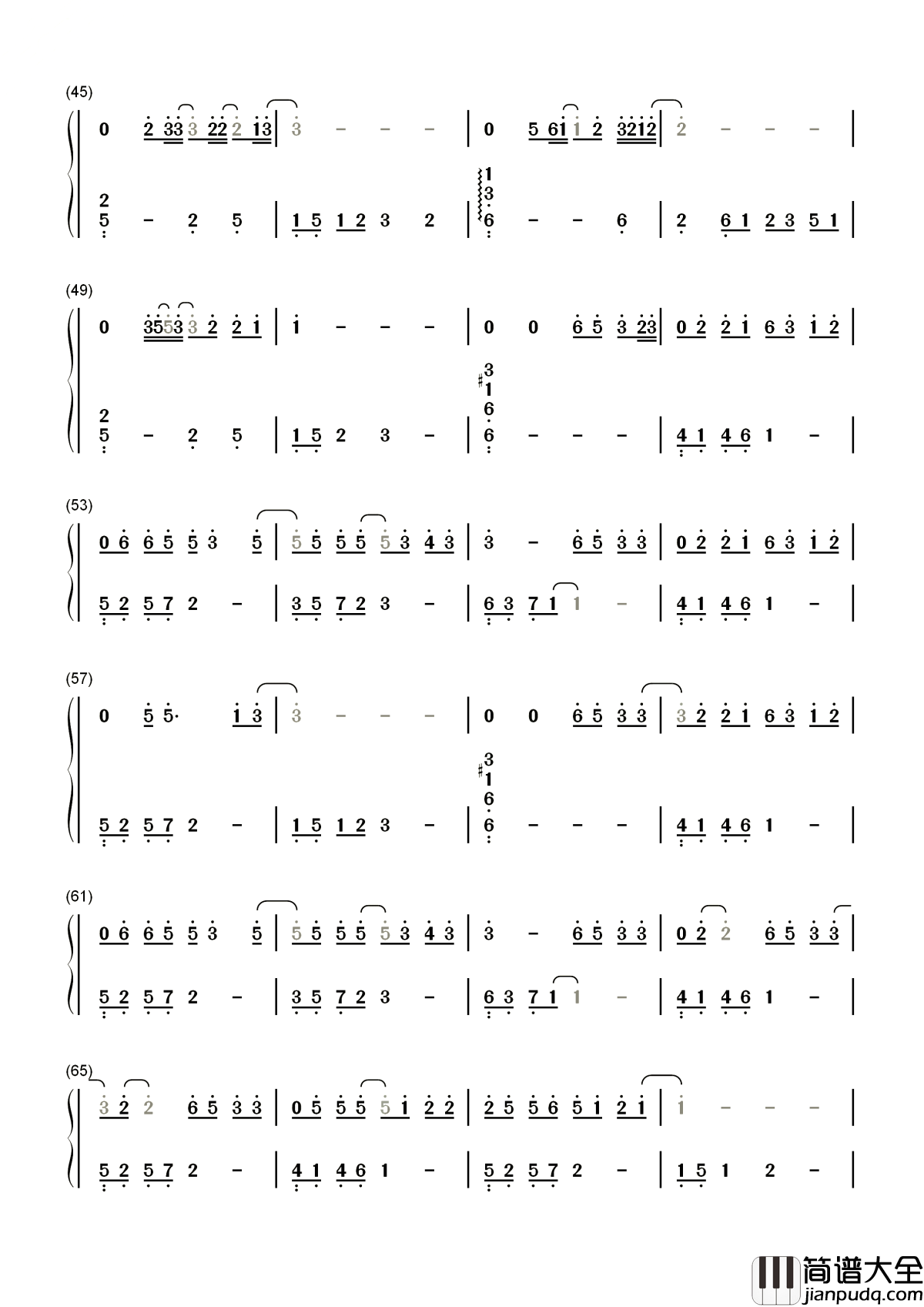 第三人称简谱_戚薇_北京女子图鉴插曲，难过时候不流泪