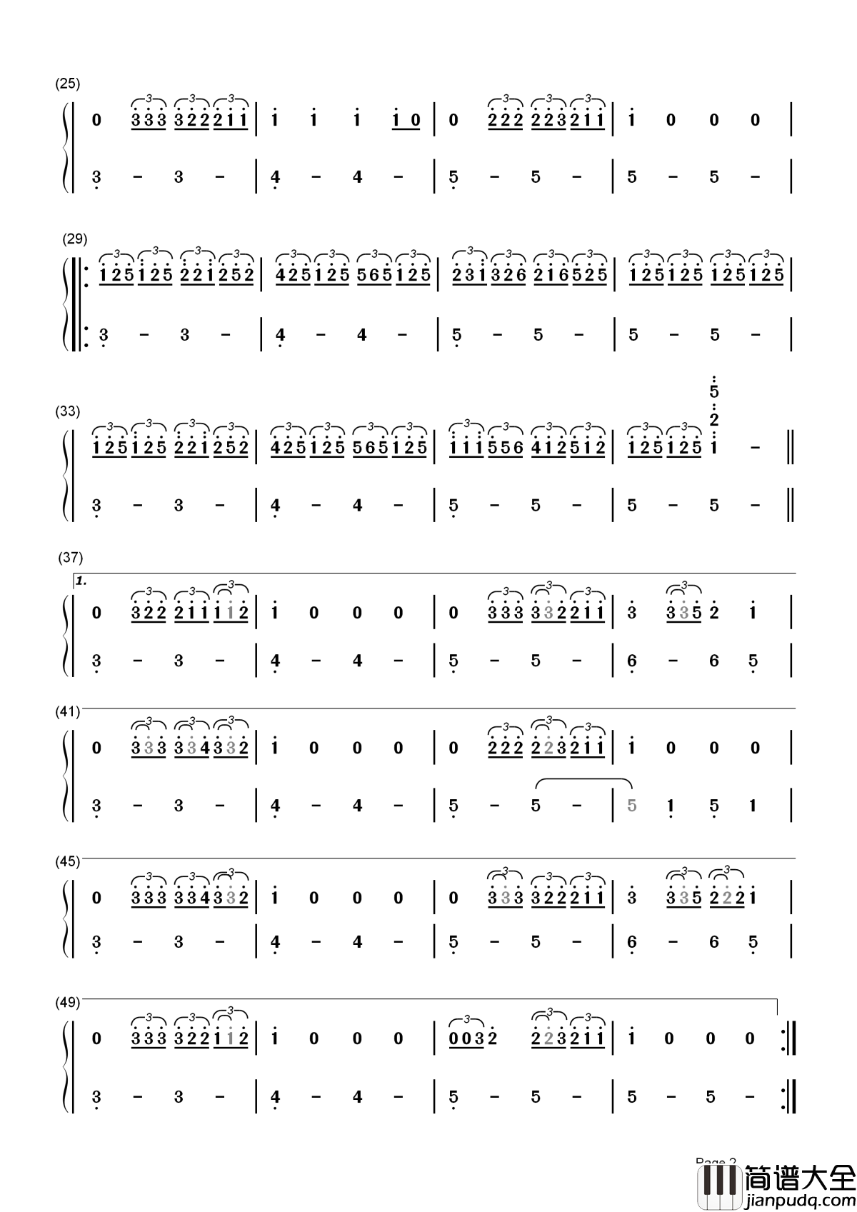 火花简谱_RADWIMPS_彼方为谁无我有问九月露湿待君之前