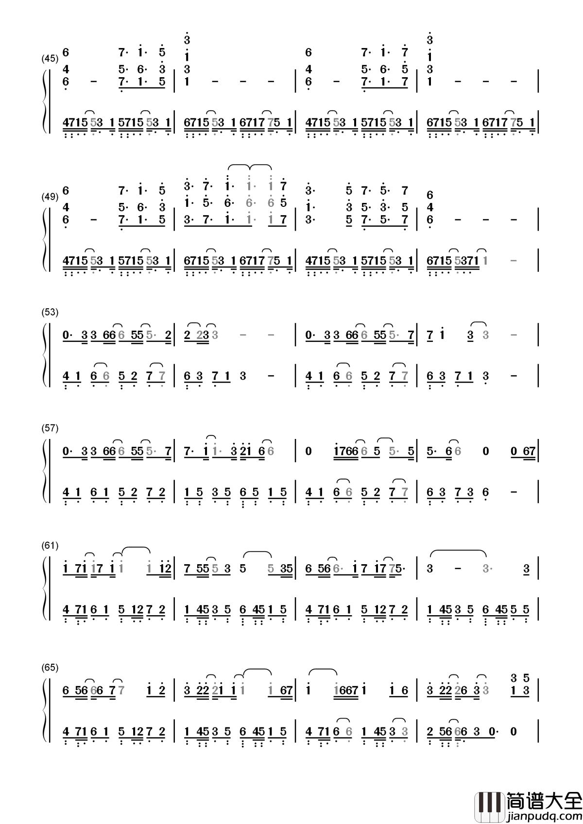 是风动简谱_银临_河图青山撞入怀_身外途中是风动