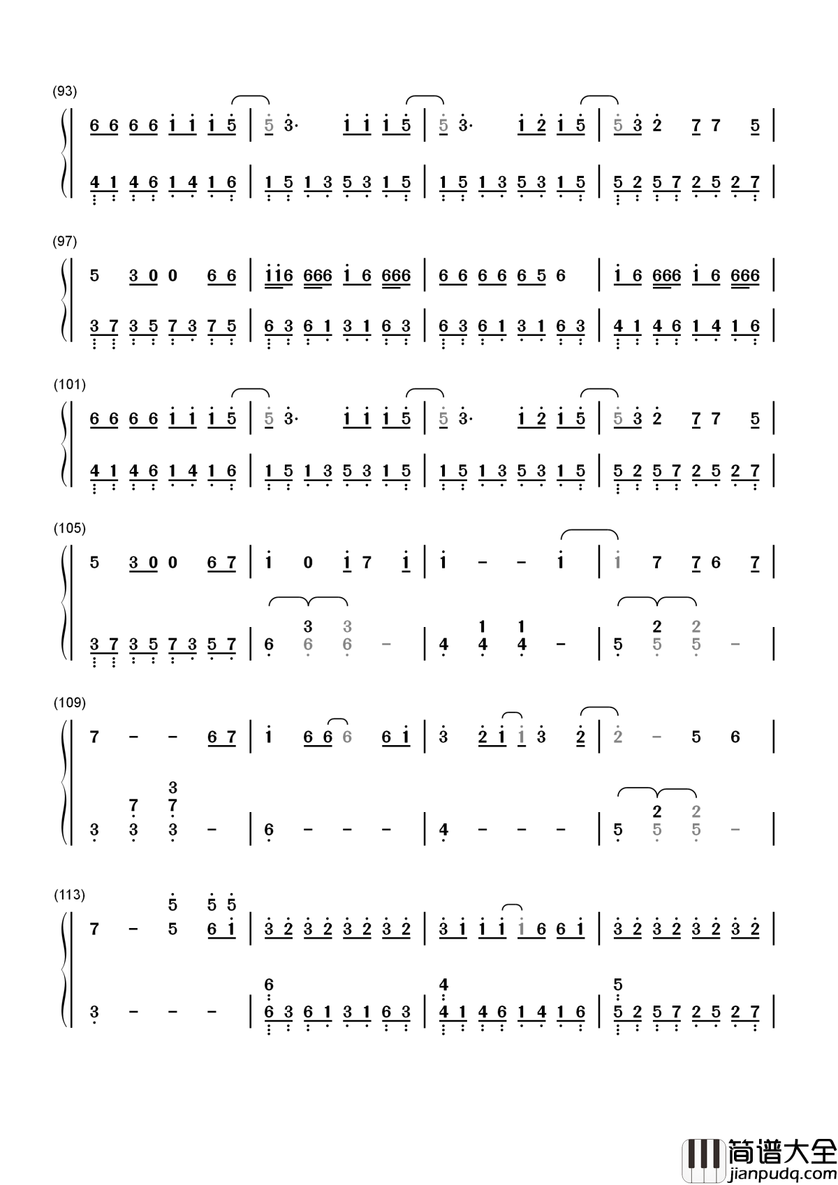 聆听你的话简谱_尹莱美_愿你不因伤痛而落泪不因疲惫而绝望