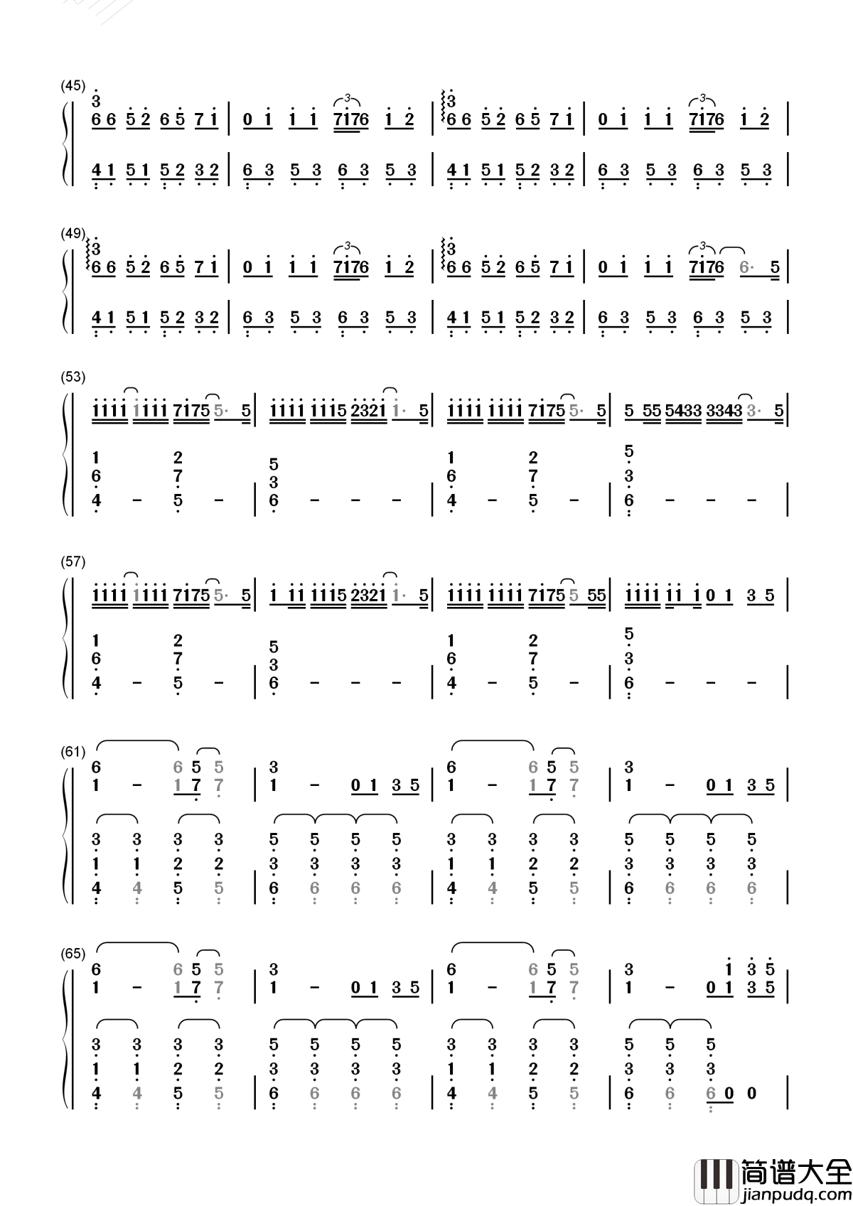 病名は愛だった_(病名为爱)简谱_鏡音リン・レン_(镜音双子)__随呼吸一起逐渐微弱的爱慕之意_最终迎来了消亡的结局