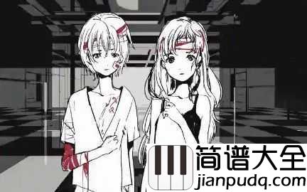 病名は愛だった_(病名为爱)简谱_鏡音リン・レン_(镜音双子)__随呼吸一起逐渐微弱的爱慕之意_最终迎来了消亡的结局