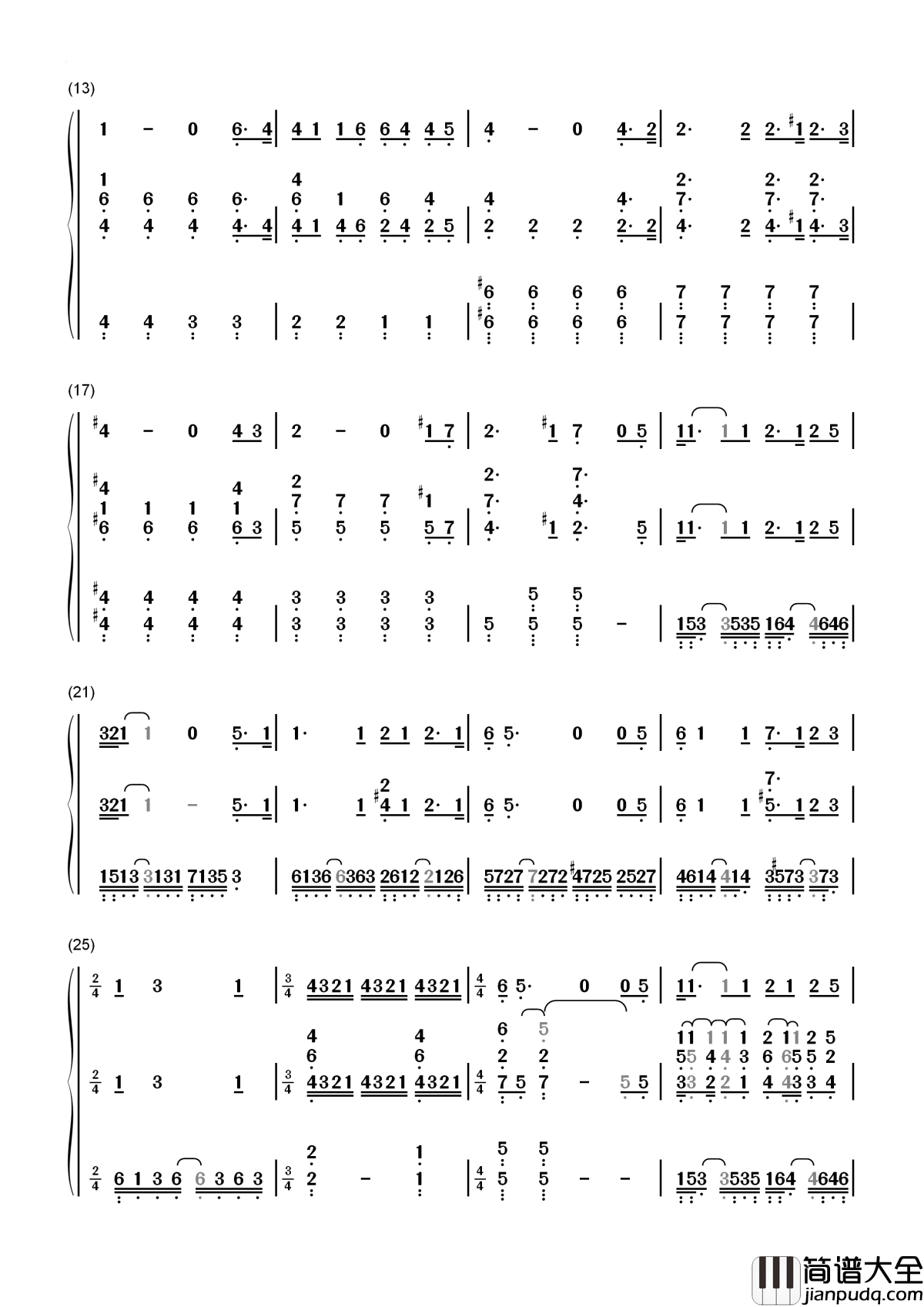 On_My_Own简谱__Rosalind_James___以歌唱出雨果之声