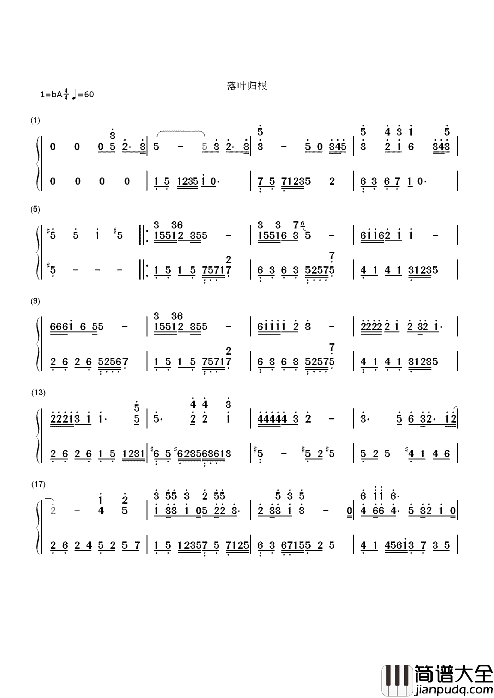 落叶归根简谱_王力宏心之所向，落叶归根