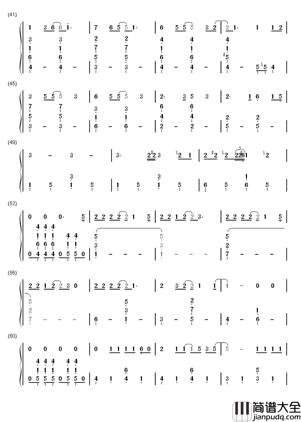 心跳简谱__王力宏你的温柔如此靠近带走我的心跳