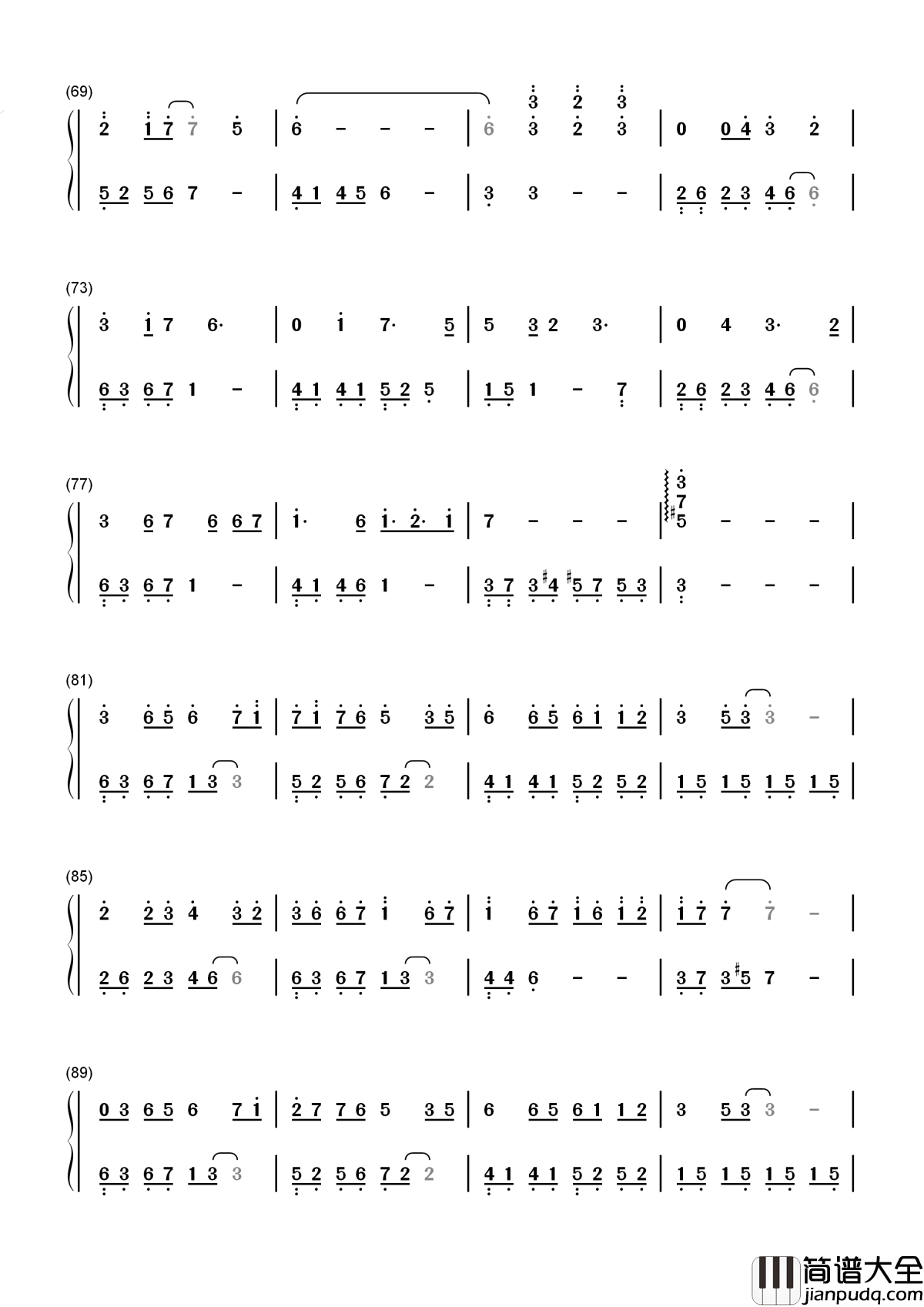 参商简谱_不才_相思已露结为霜遥想君已着寒裳