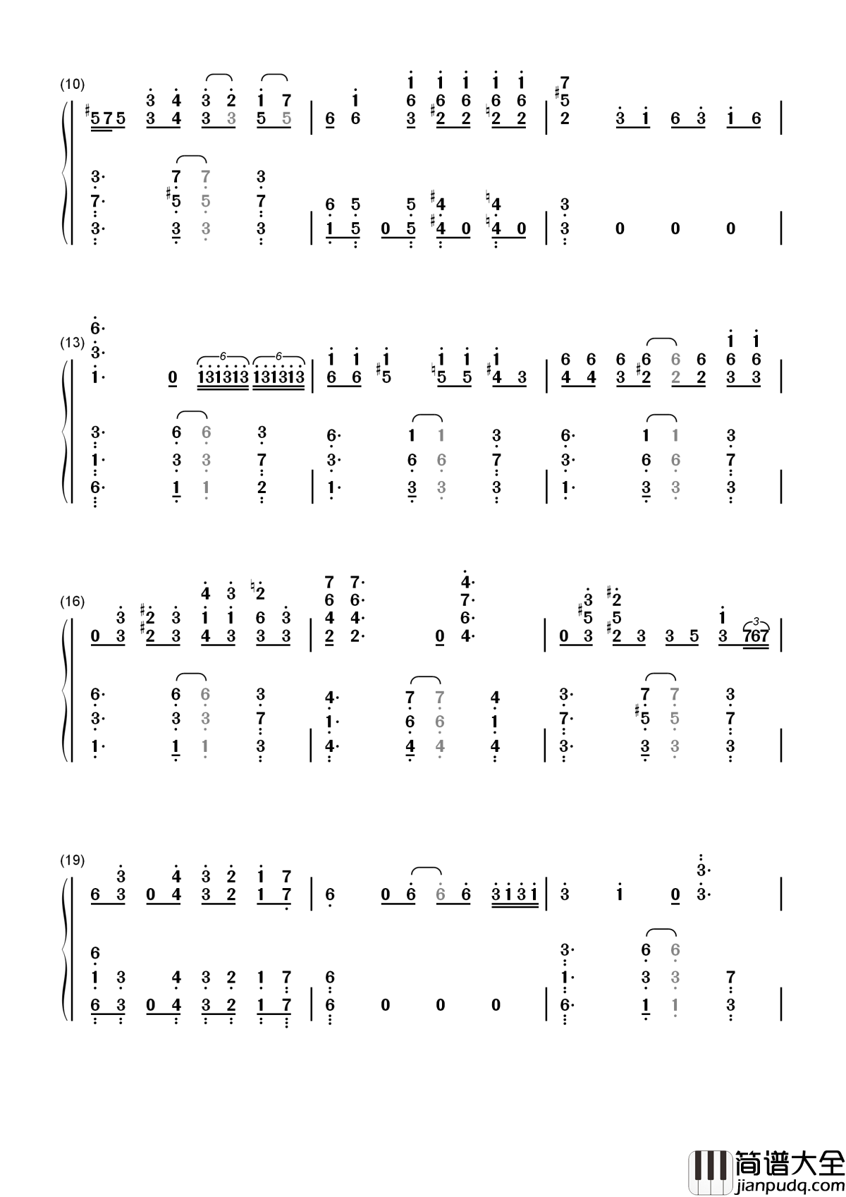 The_Crave简谱____邀你欣赏经典片段终极斗琴哟~