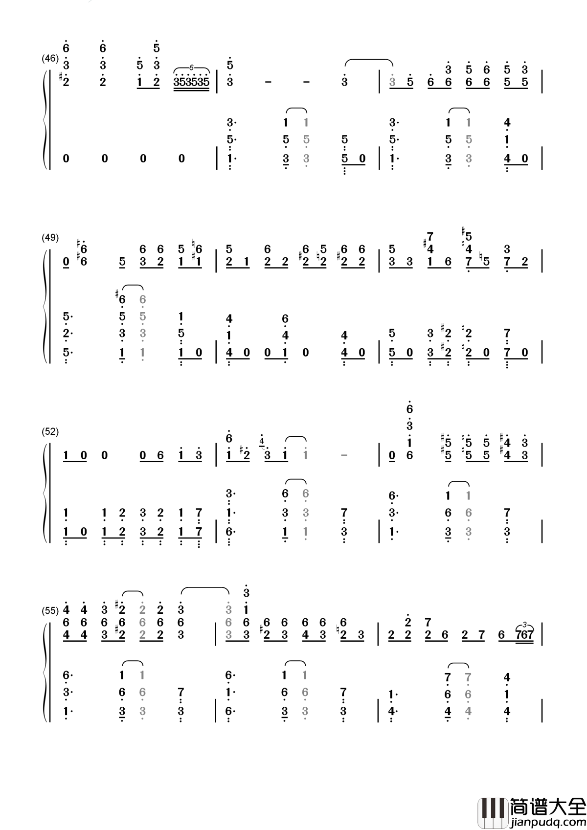 The_Crave简谱____邀你欣赏经典片段终极斗琴哟~