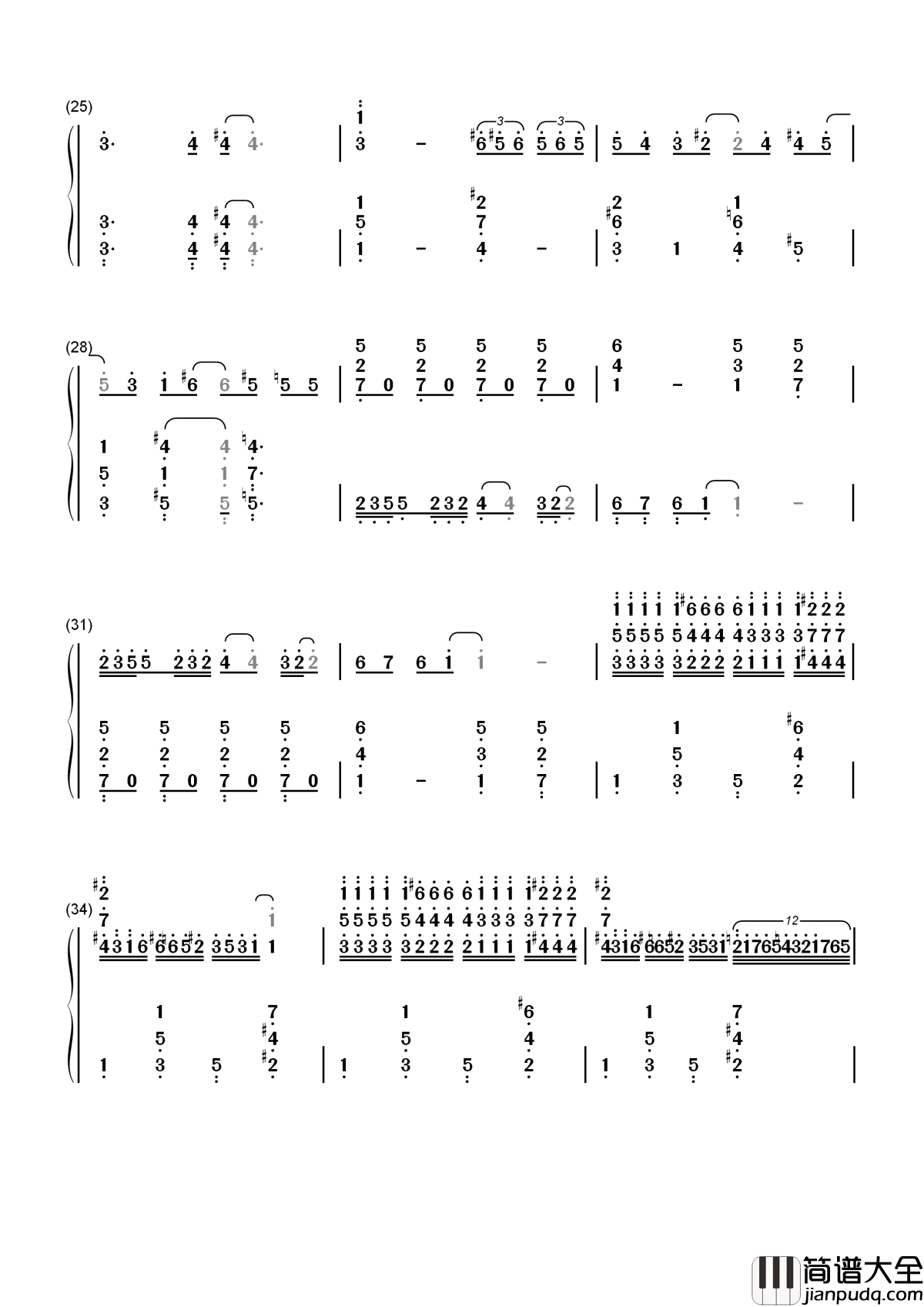 蓝色狂想曲简谱___Zubin_Mehta___钢琴上的爵士风情