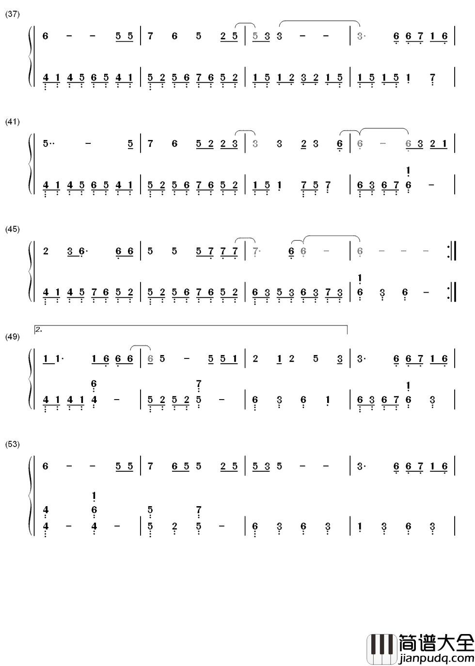 倾尽天下简谱_河图_当时缠过红线千匝一念之差作为人嫁