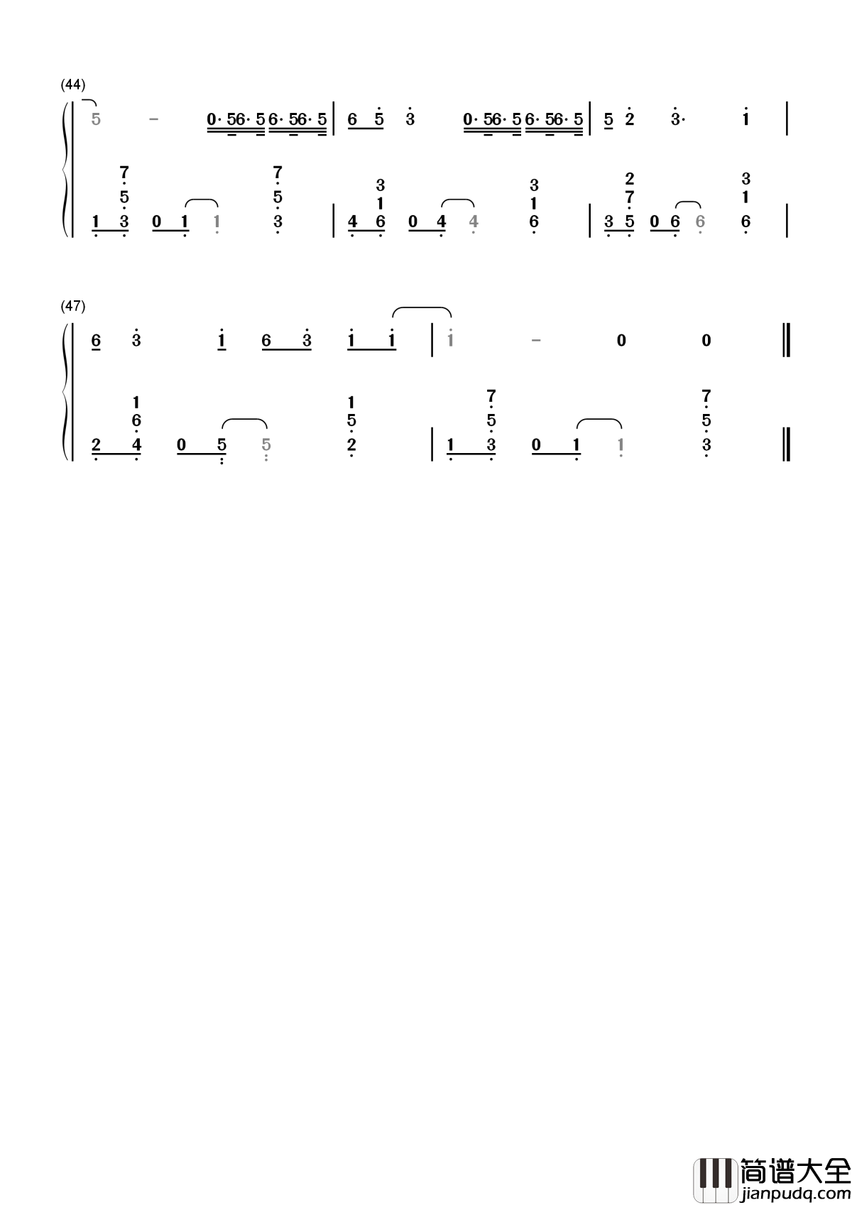 空空如也简谱_胡66_抖音爆红歌曲_，掂到飞起