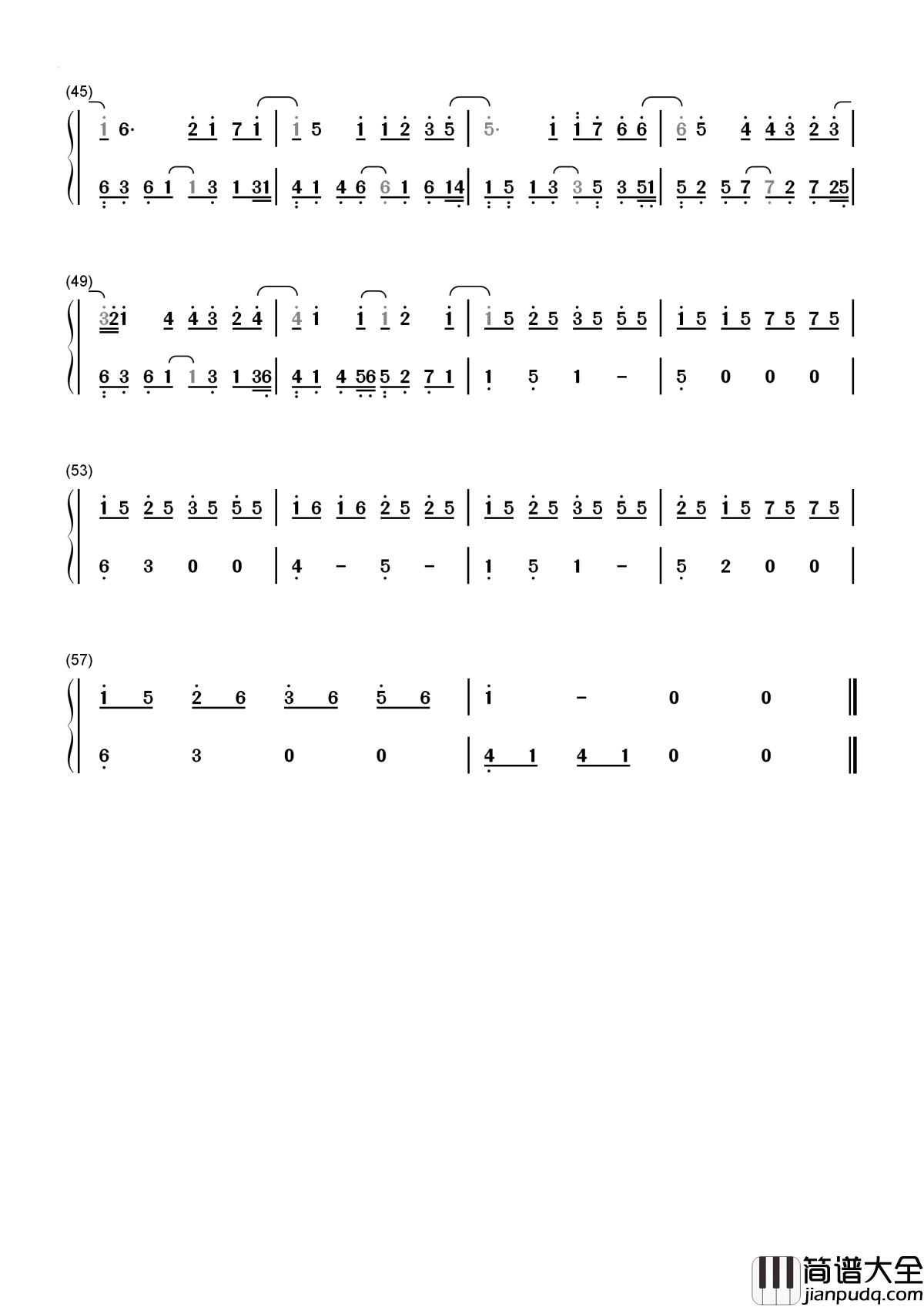 最美的期待简谱_周笔畅_希望你遇到一个人，Ta看你时眼神温柔。