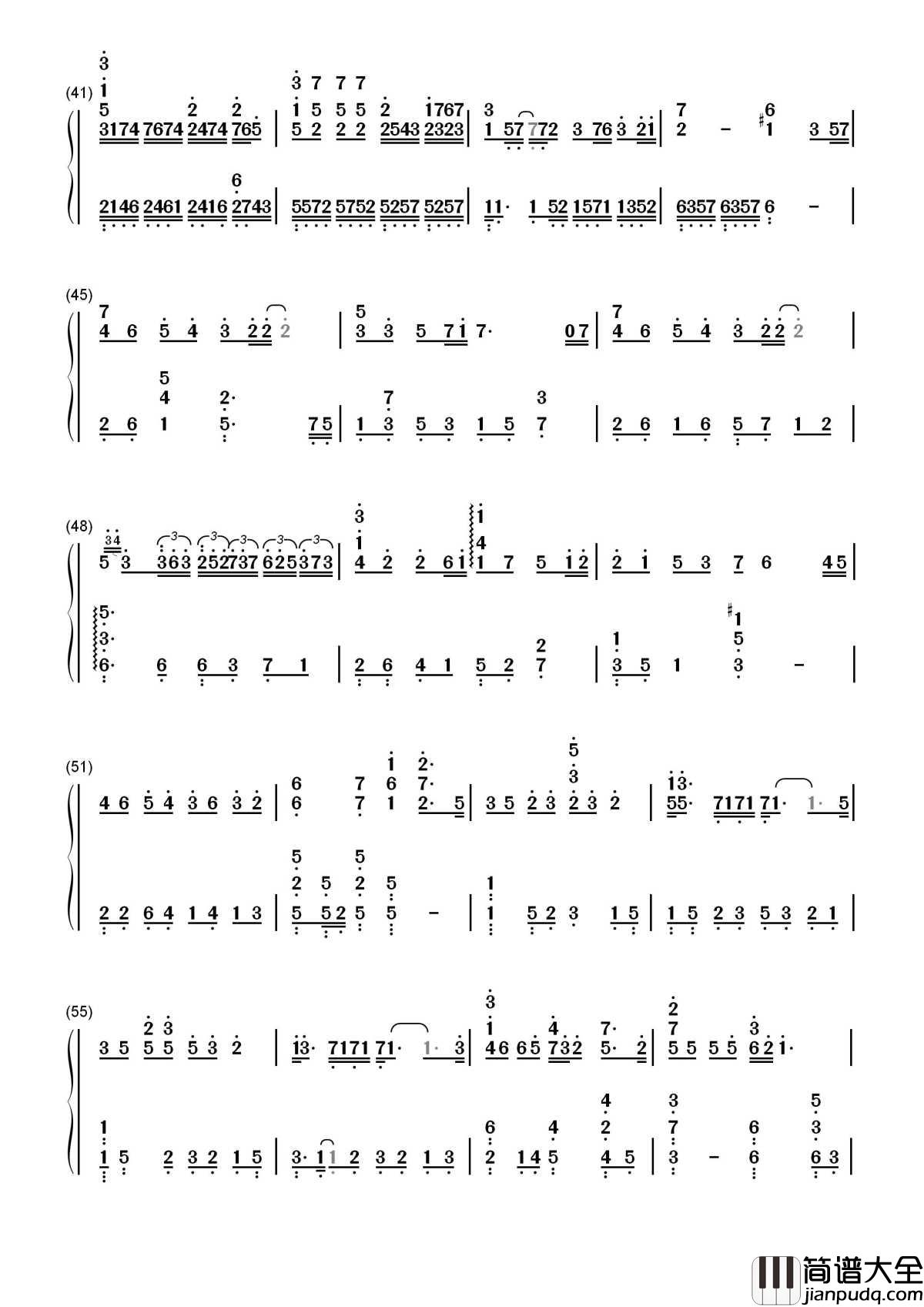 灵魂伴侣简谱_田馥甄_喜碧女神流着泪唱完