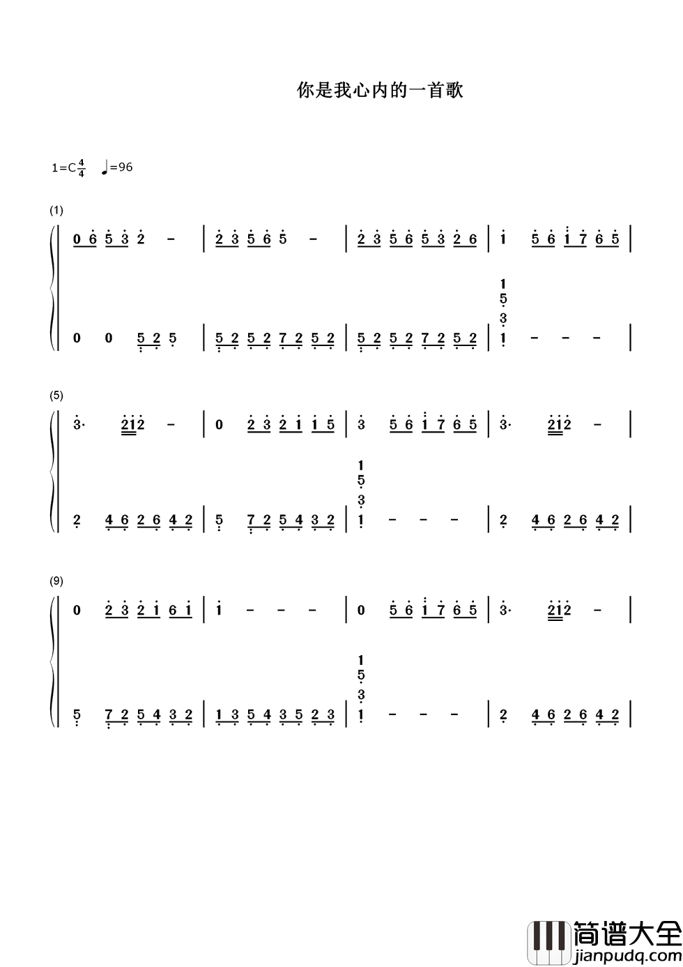 你是我心内的一首歌简谱_王力宏、Selina在我生命留下一首歌，不论结局会如何