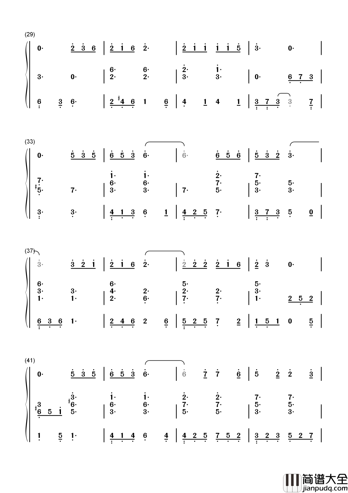 燕归巢钢琴谱_张杰/张靓颖_云水边静沐暖阳你在心上