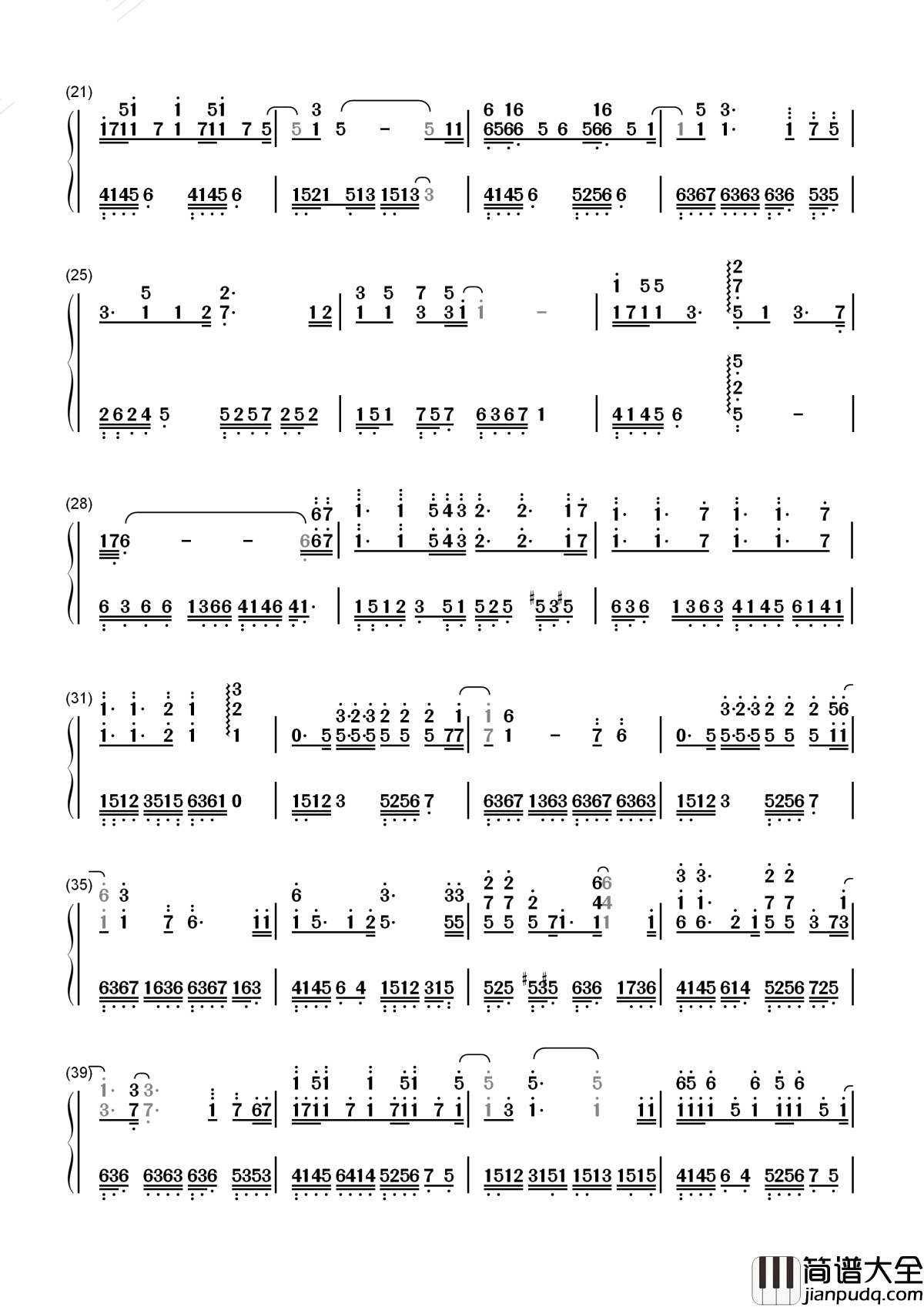 你就不要想起我简谱_田馥甄_夜长梦很多，你就不要想起我