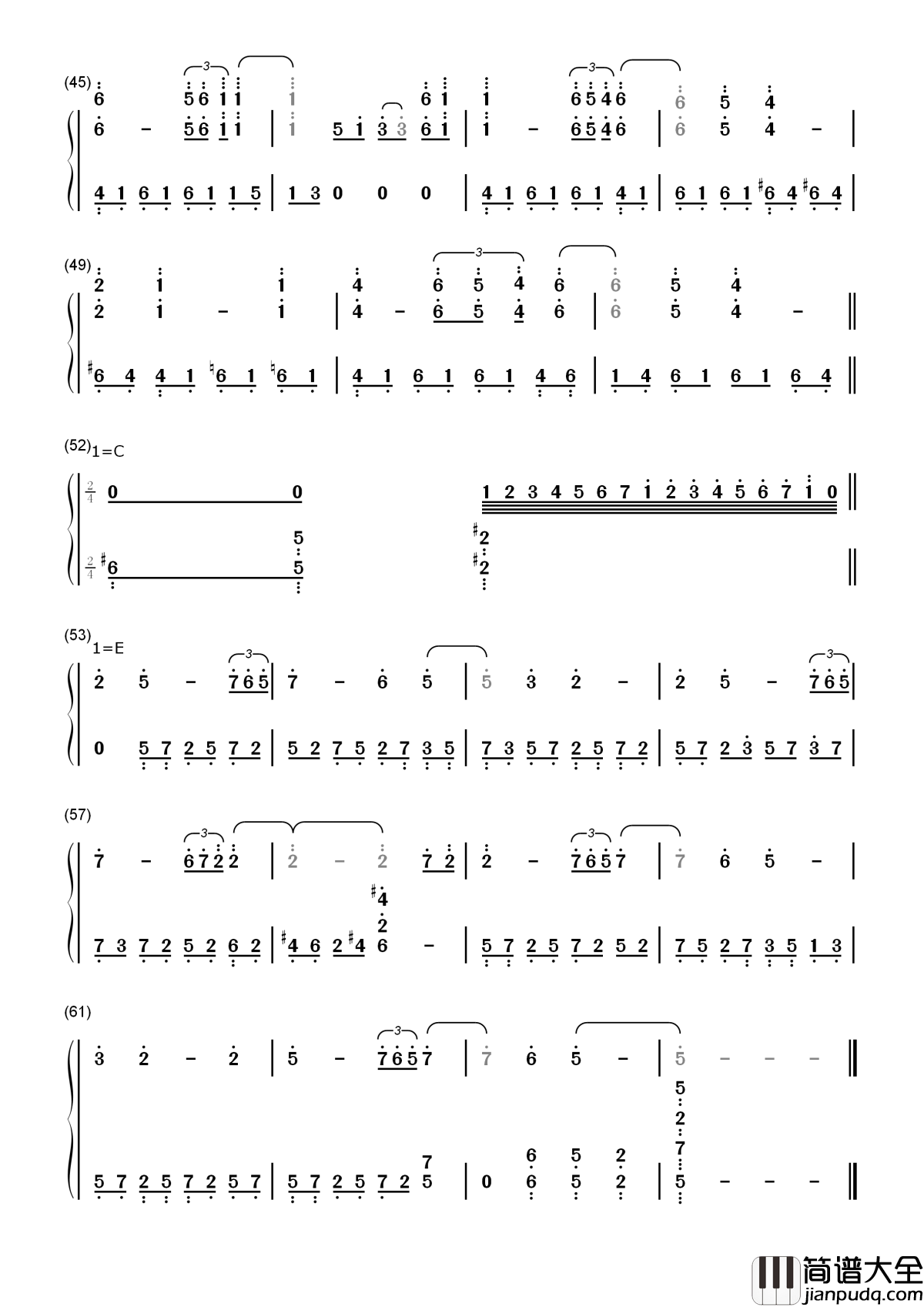 奇异恩典简谱___Hayley_Westenra___坐在宝座上圣洁羔羊
