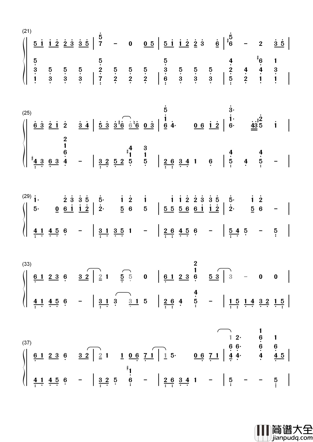 浮生未歇简谱_双笙_浮生未歇此情如初爱到荼蘼烟消云散