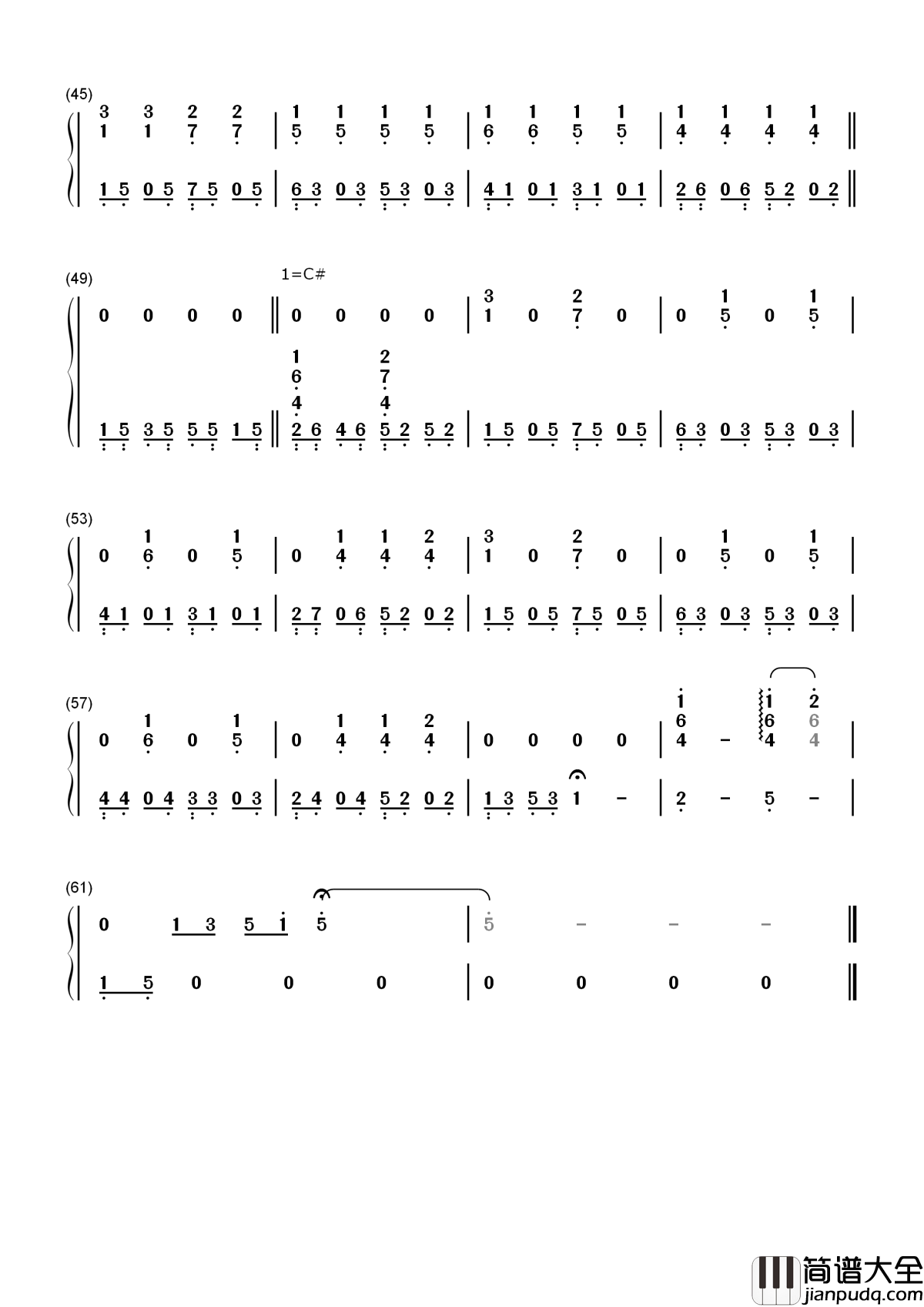 他和她简谱_王源_这樱花树下直到永远吗