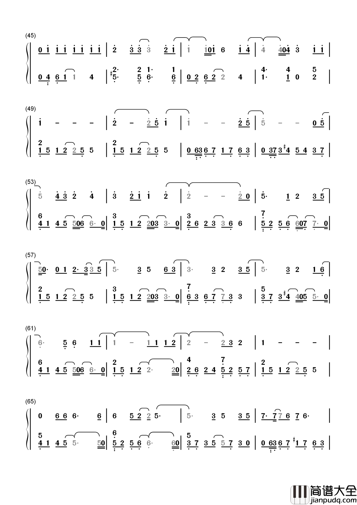 每天爱你多一些简谱_张学友_我最爱你与我这生一起