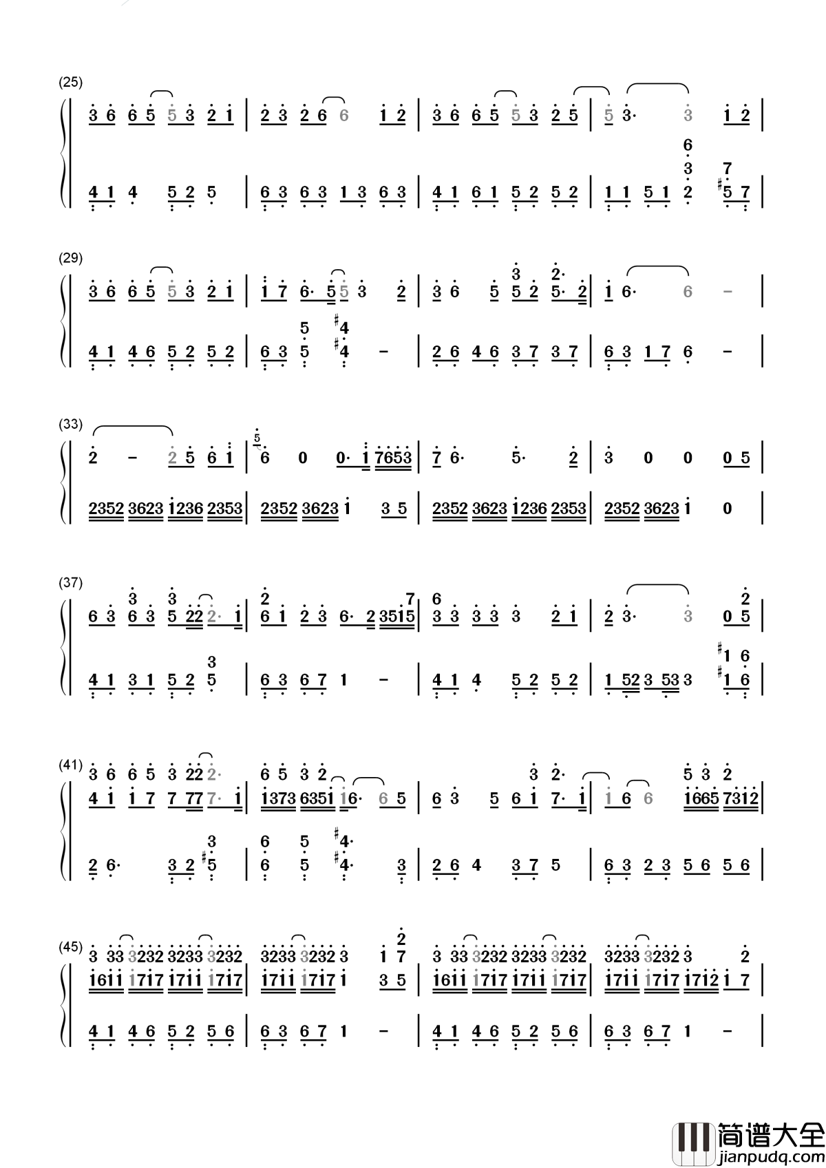 芊芊简谱_回音哥_邂逅天清水碧婉转了音律