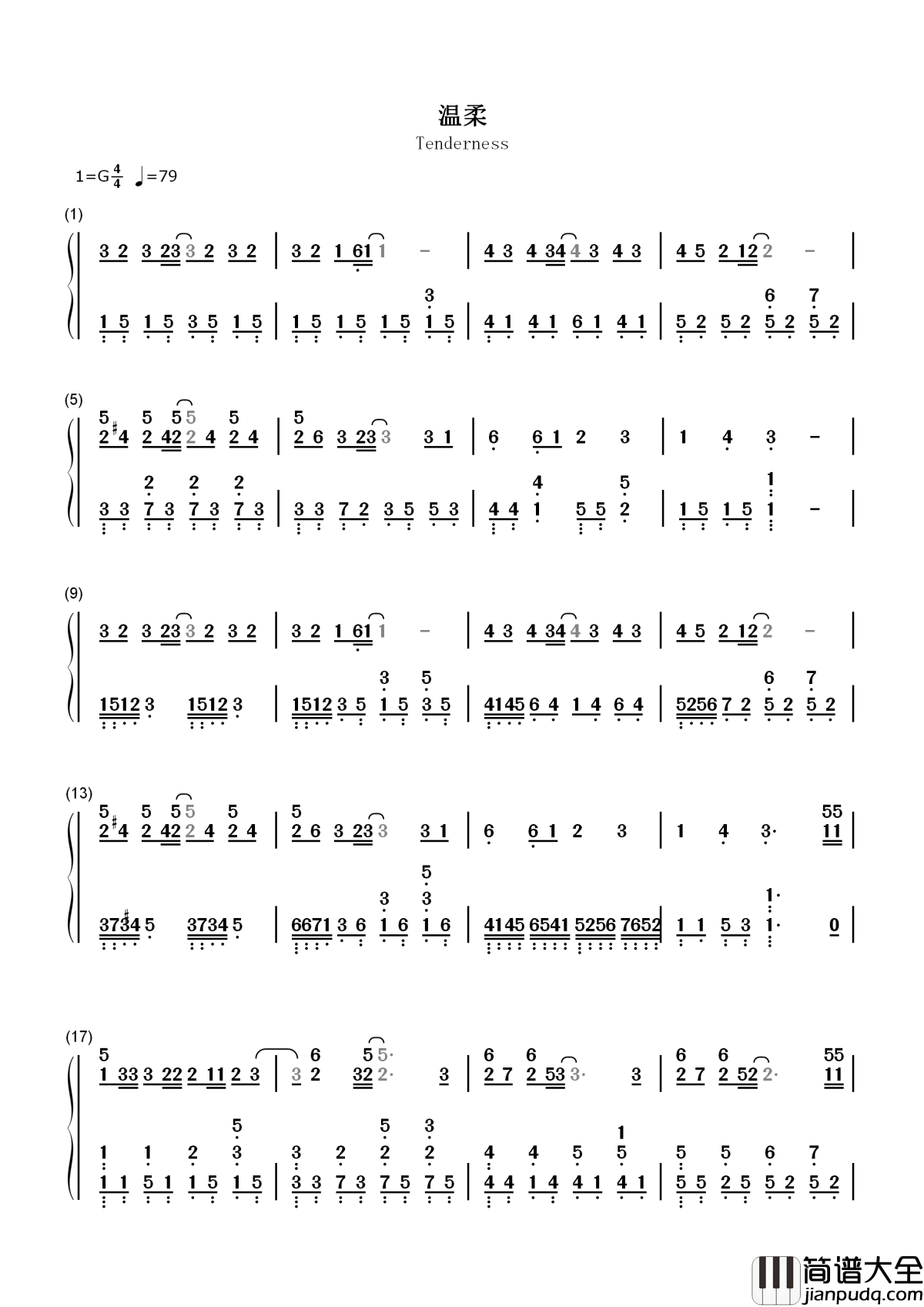 温柔简谱_五月天_我曾踏月而来只因你在山中