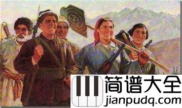 打靶归来简谱__霍勇__欢快激昂的旋律歌声影响了几代人