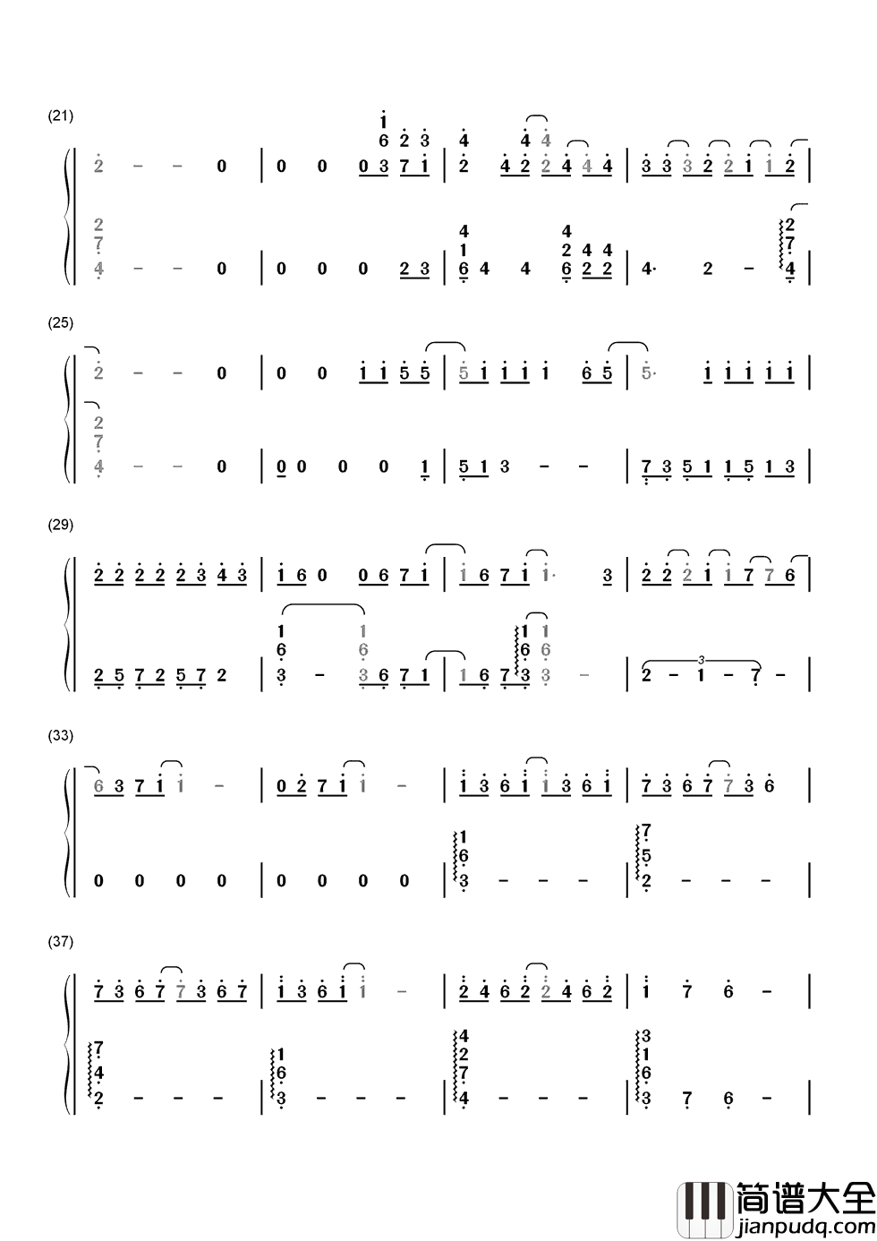 我不会喜欢你_简谱_陈柏霖_有你的城市下雨也美丽，从黎明后的太阳，到深夜里的月光。