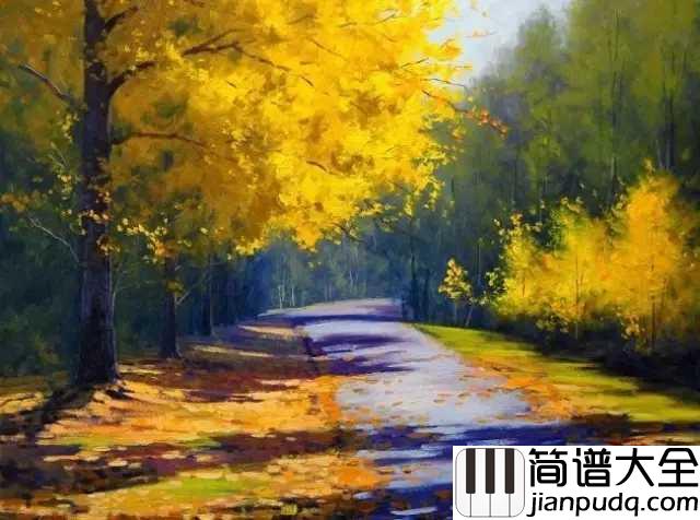 秋日私语简谱_Richard_Clayderman_给你讲述一个秋天的浪漫童话