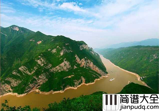 长江之歌简谱__霍勇____我们依恋你，你有母亲的情怀