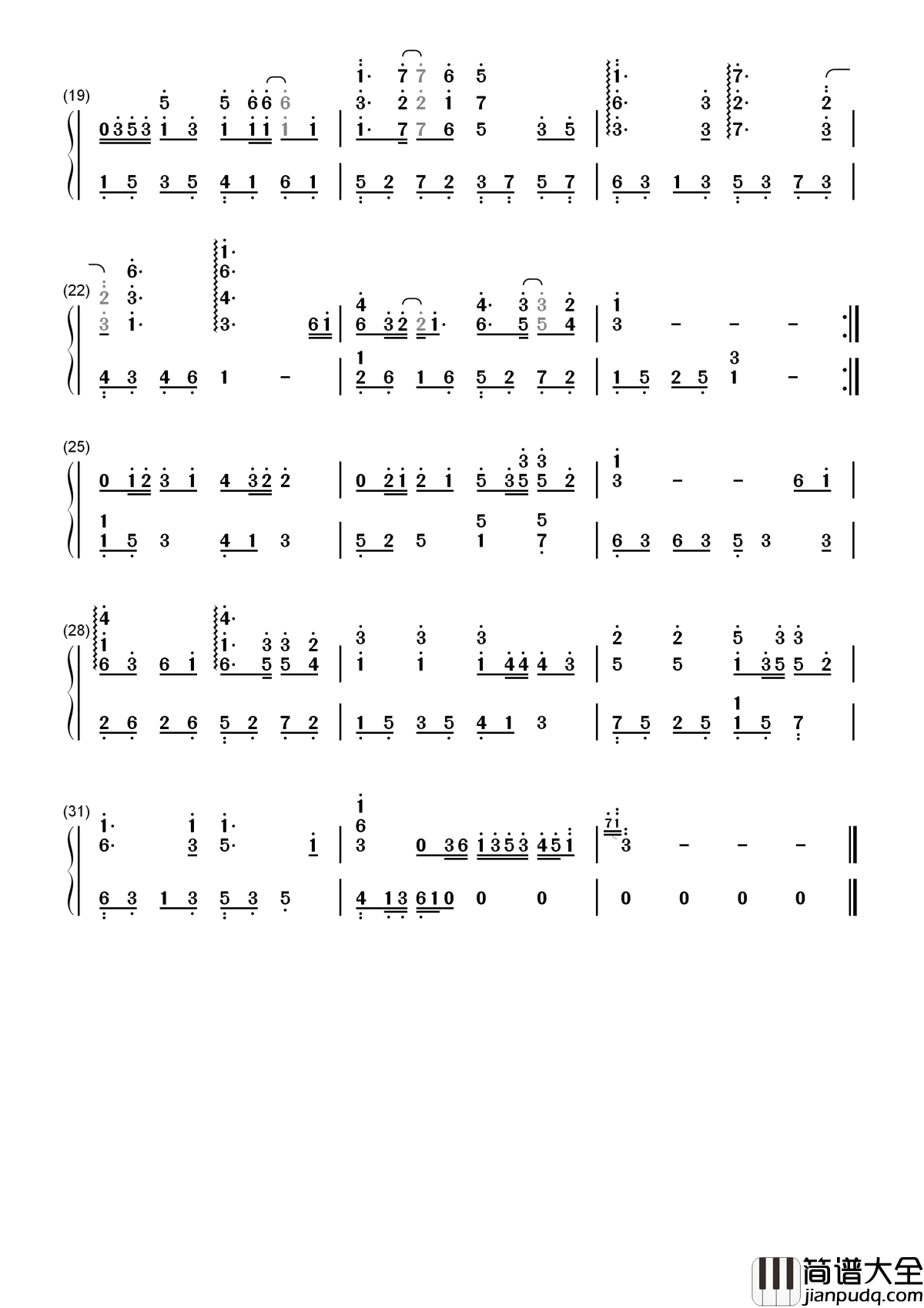 I_DO简谱_陈奕迅_我愿这一生爱着你不变