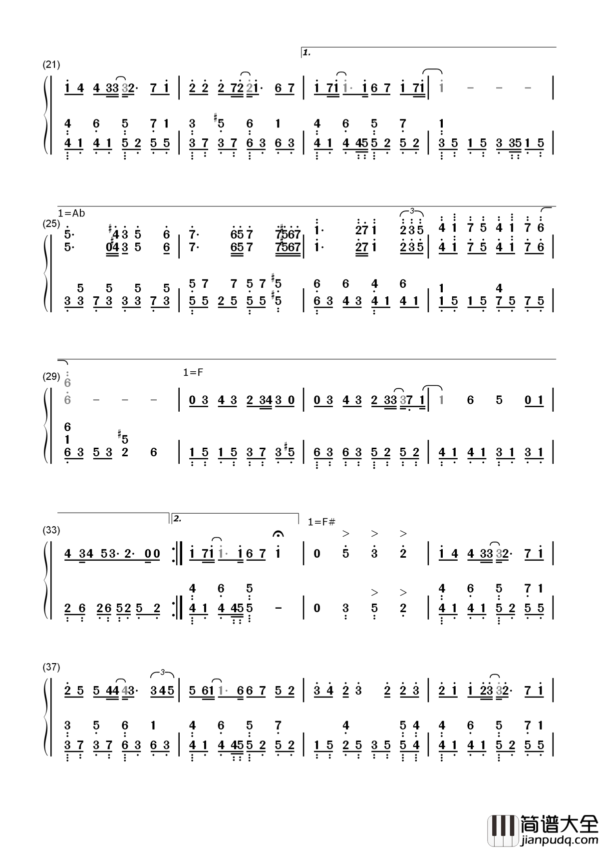 搁浅简谱_周杰伦_时光依然，搁浅了谁的记忆