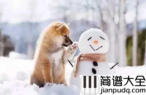 雪人简谱_范晓萱雪_一片一片一片一片