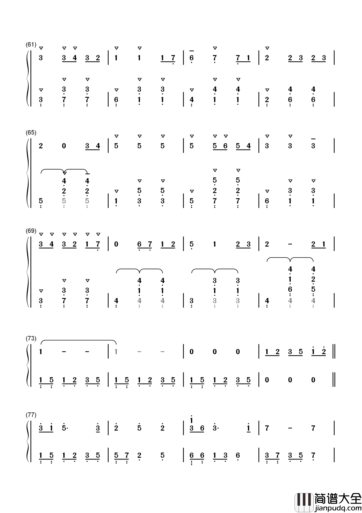 Always_with_me简谱_木村弓_愿美好的歌声伴你入眠