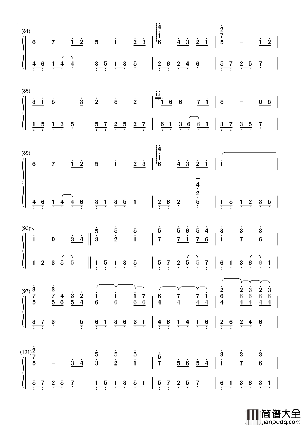 Always_with_me简谱_木村弓_愿美好的歌声伴你入眠