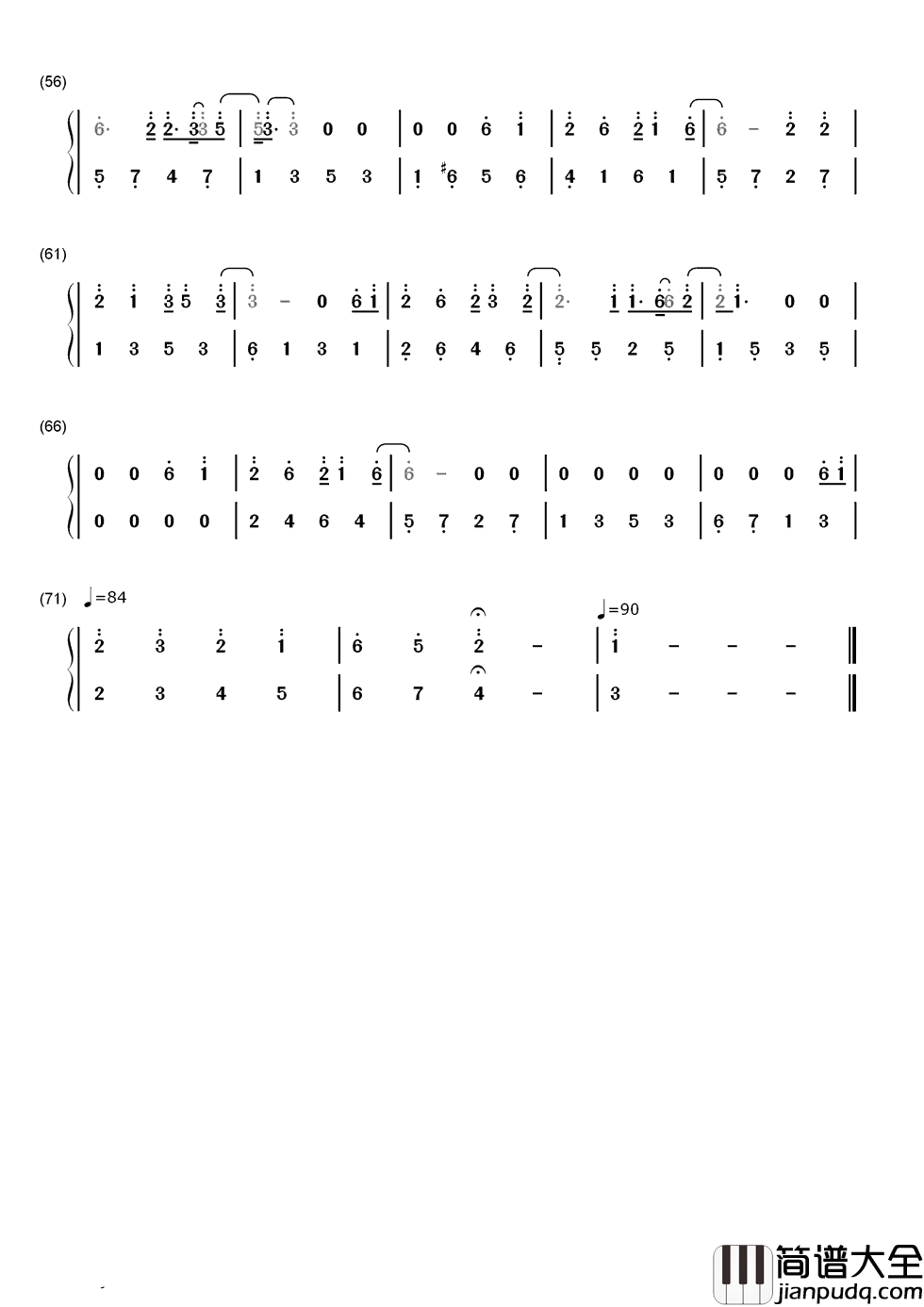 稳稳的幸福简谱_陈奕迅_我要稳稳地幸福，等抵挡末日的残酷